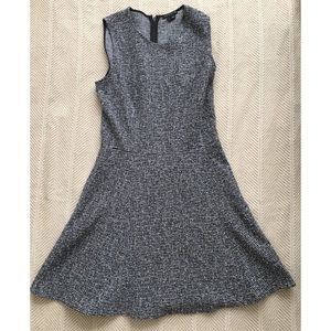 Theory flare dress - blue and white